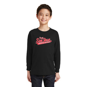 SSJSB 2024 On-Demand Store-Youth Unisex Long Sleeve Tee RED Logo