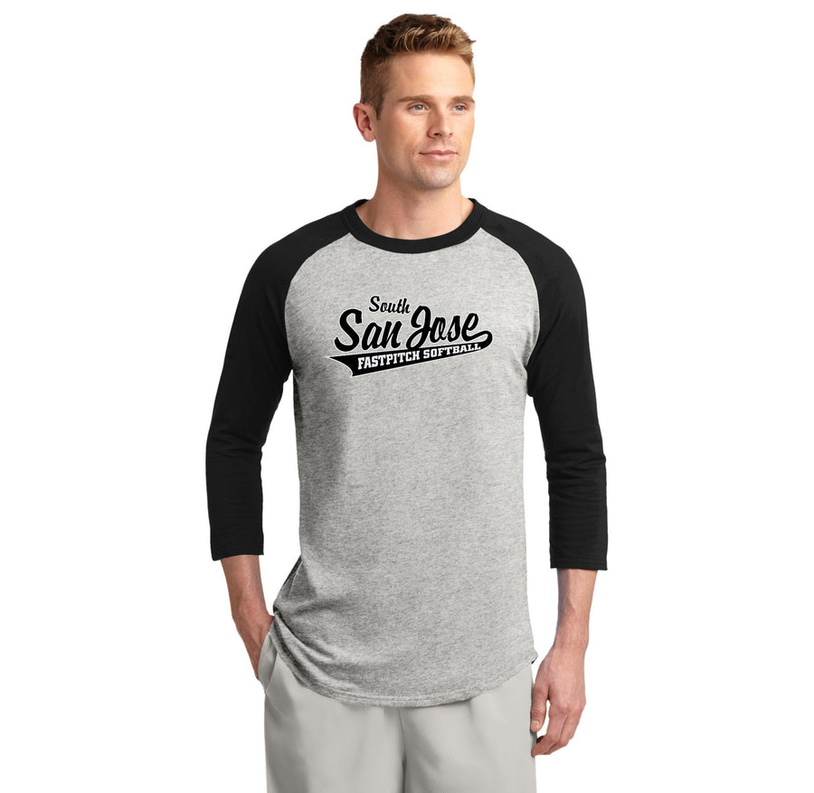 SSJSB 2024 On-Demand Store-Adult Unisex Baseball Tee BLACK Logo