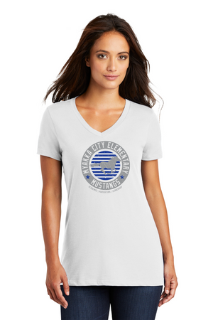 Myakka City Elementary Spirit Wear 2023/24 On-Demand-Premium District Womens V-Neck Circle Logo