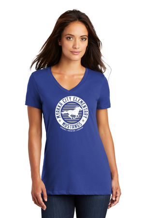 Myakka City Elementary Spirit Wear 2023/24 On-Demand-Premium District Womens V-Neck Circle Logo