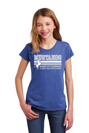 Myakka City Elementary Spirit Wear 2023/24 On-Demand-Youth District Girls Tee Stripe Logo