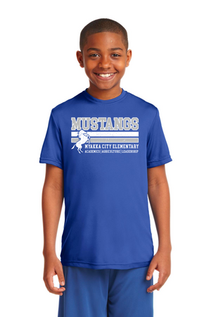 Myakka City Elementary Spirit Wear 2023/24 On-Demand-Unisex Dry-Fit Shirt Stripe Logo