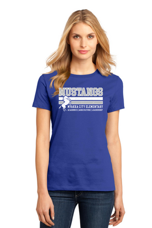 Myakka City Elementary Spirit Wear 2023/24 On-Demand-Premium District Womens Tee Stripe Logo