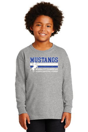 Myakka City Elementary Spirit Wear 2023/24 On-Demand-Unisex Long Sleeve Shirt Stripe Logo