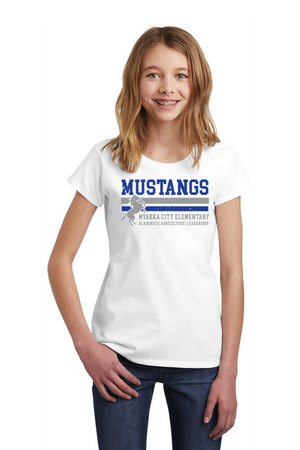 Myakka City Elementary Spirit Wear 2023/24 On-Demand-Youth District Girls Tee Stripe Logo