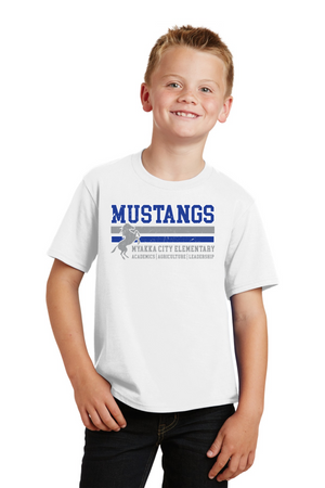 Myakka City Elementary Spirit Wear 2023/24 On-Demand-Premium Soft Unisex T-Shirt Stripe Logo