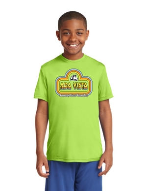 Ada Vista Elementary Spirit Wear 2023-24 On-Demand Store-Unisex Dry-Fit Shirt Yellow Logo