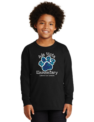 Ada Vista Elementary Spirit Wear 2023-24 On-Demand Store-Unisex Long Sleeve Shirt Capturing Kids Heart
