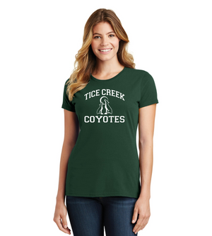 Tice Creek Spirit Wear 2023-24 On-Demand-Port and Co Ladies Favorite Shirt Typographic Logo