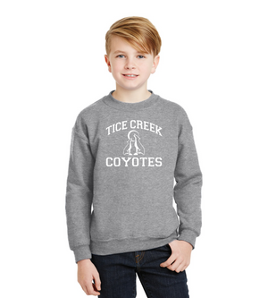 Tice Creek Spirit Wear 2023-24 On-Demand-Unisex Crewneck Sweatshirt Typographic Logo