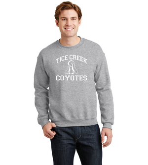 Tice Creek Spirit Wear 2023-24 On-Demand-Unisex Crewneck Sweatshirt Typographic Logo