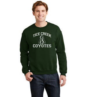 Tice Creek Spirit Wear 2023-24 On-Demand-Unisex Crewneck Sweatshirt Typographic Logo