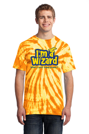 Round Hill Spirit Wear 2023-24 On-Demand-Unisex Tie-Dye Shirt Wizard Logo