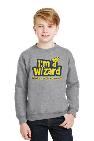 Round Hill Spirit Wear 2023-24 On-Demand-Unisex Crewneck Sweatshirt Wizard Logo