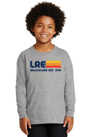 Lang Ranch Elm Spirit Wear 2023-24 On-Demand Store-Unisex Long Sleeve Shirt LRE Stripe Logo