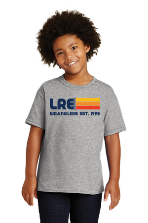 Lang Ranch Elm Spirit Wear 2023-24 On-Demand Store-Unisex T-Shirt LRE Stripe Logo
