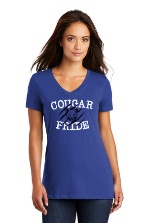 Kent Elementary Spirit Wear 2023-24 On-Demand-Premium District Womens V-Neck Cougar Pride Logo