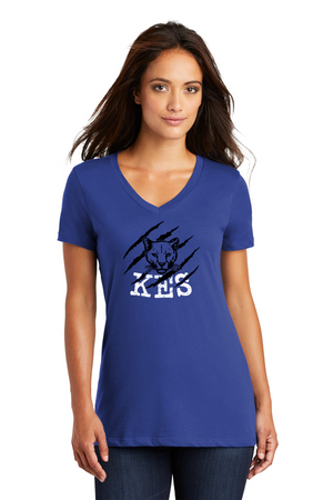 Kent Elementary Spirit Wear 2023-24 On-Demand-Premium District Womens V-Neck KES Logo