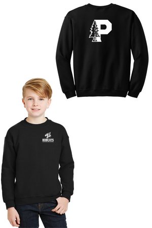 Paradise High School Spirit Wear 2023-24 On-Demand-Unisex Crewneck Sweatshirt Bobcat Mascot Logo