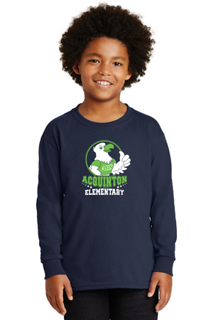 Acquinton Elementary Spirit Wear 2023-24 On-Demand-Unisex Long Sleeve Shirt Eagle Mascot Logo