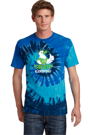 Acquinton Elementary Spirit Wear 2023-24 On-Demand-Unisex Tie-Dye Shirt Eagle Mascot Logo