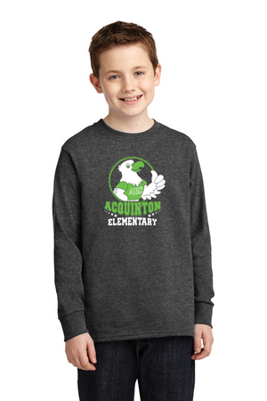 Acquinton Elementary Spirit Wear 2023-24 On-Demand-Unisex Long Sleeve Shirt Eagle Mascot Logo