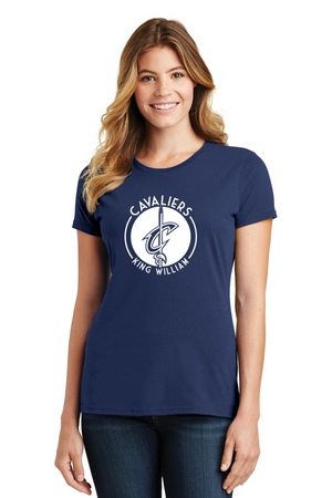 Acquinton Elementary Spirit Wear 2023-24 On-Demand-Port and Co Ladies Favorite Shirt Cavaliers Logo