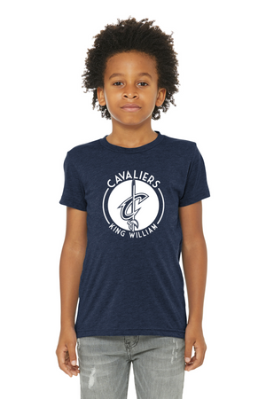 Acquinton Elementary Spirit Wear 2023-24 On-Demand-BELLA+CANVAS Triblend Short Sleeve Tee Cavaliers Logo