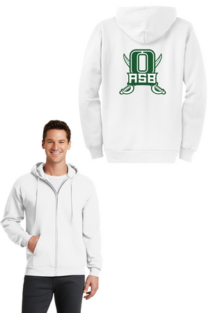 Oceanside HS ASB/PALS Spirit Wear 2023-24 On-Demand-Unisex Full-Zip Hooded Sweatshirt ASB Logo