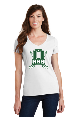 Oceanside HS ASB/PALS Spirit Wear 2023-24 On-Demand-Port and Co Ladies V-Neck ASB Logo