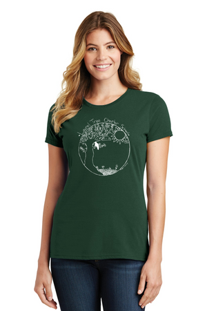 Laurel Tree Charter-Port and Co Ladies Favorite Shirt Tree Logo