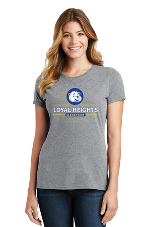 Loyal Heights Elementary Spirit Wear 2023-24 On-Demand-Port and Co Ladies Favorite Shirt Center Chest Logo