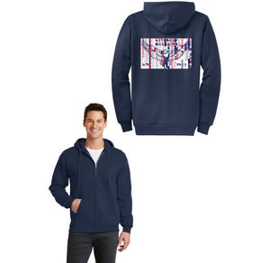 Literary Mag Club (Liberty Traditional) Spirit Wear 2023-24 On-Demand-Adult Unisex Full-Zip Hooded Sweatshirt