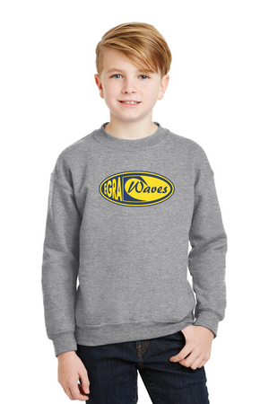 EGRA Waves Gear-Unisex Crewneck Sweatshirt Center Chest Logo