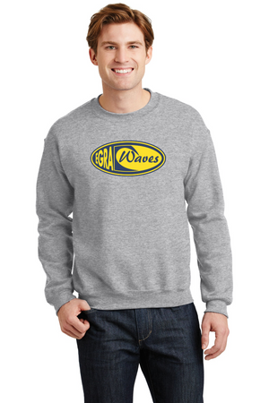 EGRA Waves Gear-Unisex Crewneck Sweatshirt Center Chest Logo