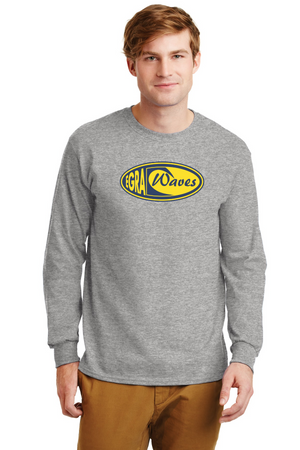 EGRA Waves Gear-Unisex Long Sleeve Shirt Center Chest Logo