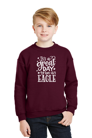 Harrowgate Elementary Spirit Wear 2023/24 On-Demand Store-Unisex Crewneck Sweatshirt Great Day