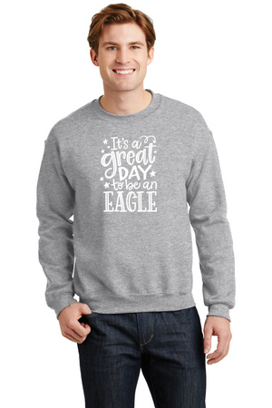 Harrowgate Elementary Spirit Wear 2023/24 On-Demand Store-Unisex Crewneck Sweatshirt Great Day