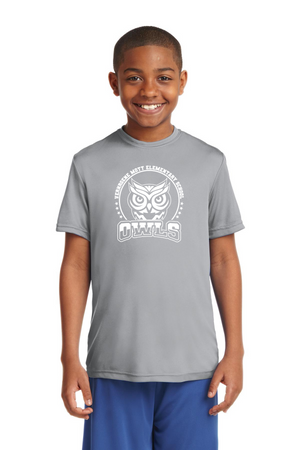 Mott Elementary Spirit Wear 2024 On-Demand-Youth dry-fit shirt White Owl Logo