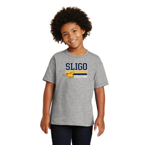 Sligo Middle School 2023-24 Spirit Wear-Youth Unisex T-Shirt Stripe Logo