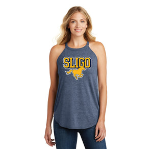 Sligo Middle School 2023-24 Spirit Wear-Womens Premium Perfect Tri Rocker Tank Stallion Logo