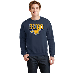 Sligo Middle School 2023-24 Spirit Wear-Adult Unisex Crewneck Sweatshirt Stallion Logo