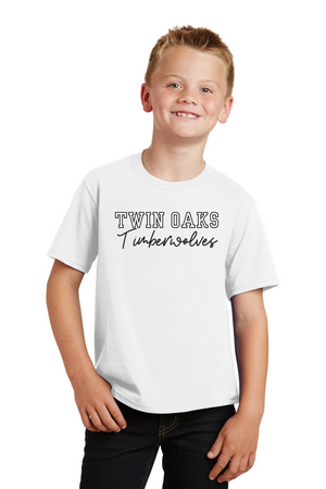 Twin Oaks Spirit Wear 2023-24 On-Demand Store-Premium Soft Unisex T-Shirt Typographic Logo