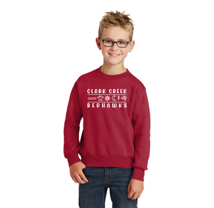 Clark Creek Spirit Wear 2023-24 On-Demand Store-Youth Unisex Crewneck Sweatshirt