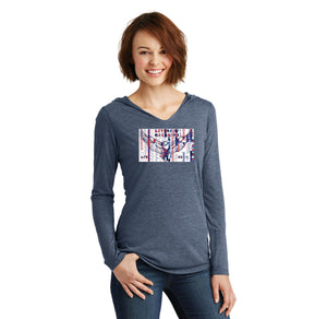 Literary Mag Club (Liberty Traditional) Spirit Wear 2023-24 On-Demand-Women's District Perfect Tri Long Sleeve Hoodie
