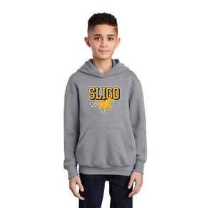 Sligo Middle School 2023-24 Spirit Wear-Youth Unisex Hoodie Stallion Logo