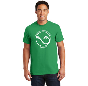 Delaveaga Elementary Spirit Wear 2023/24 On-Demand-Adult Unisex T-Shirt Circle Logo