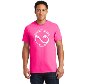 Delaveaga Elementary Spirit Wear 2023/24 On-Demand-Adult Unisex T-Shirt Circle Logo