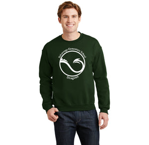 Delaveaga Elementary Spirit Wear 2023/24 On-Demand-Adult Unisex Crewneck Sweatshirt Circle Logo