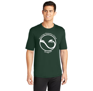 Delaveaga Elementary Spirit Wear 2023/24 On-Demand-Adult Unisex Dri-Fit Shirt Circle Logo